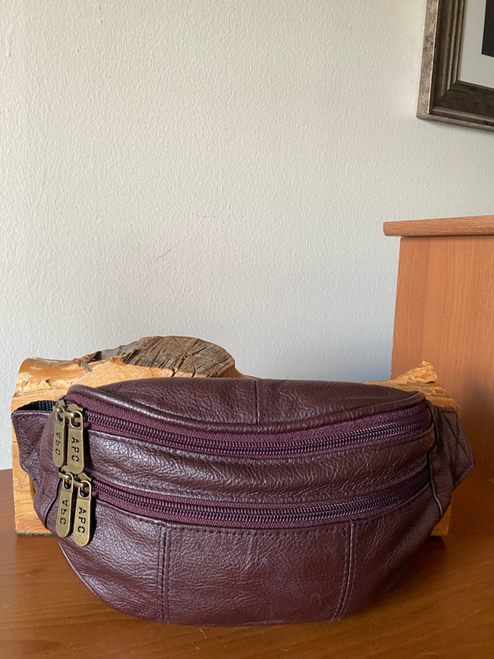 APC Unisex Leather Waist Bag